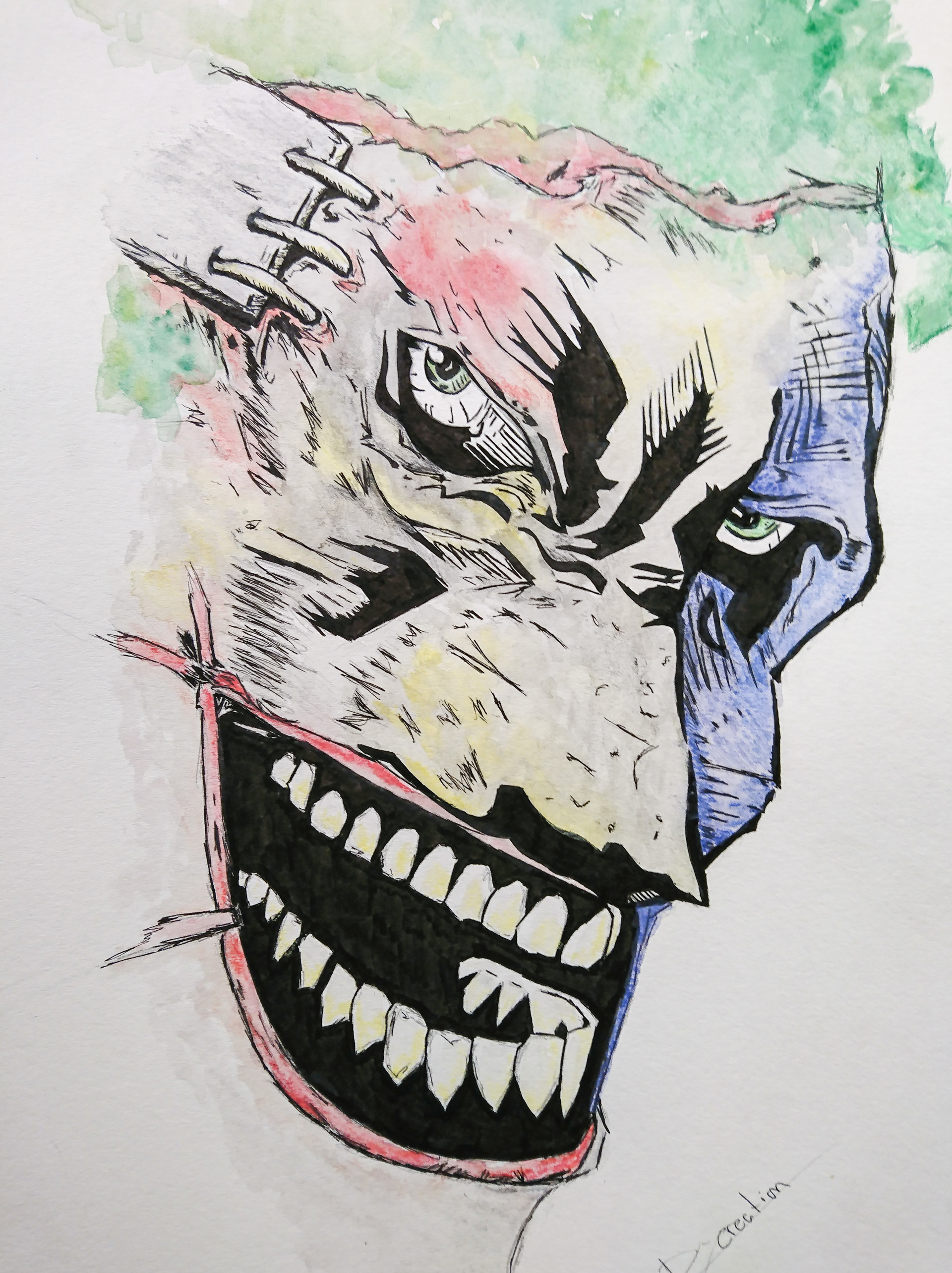 1920x2567 Dm Creation - Joker Watercolor Painting