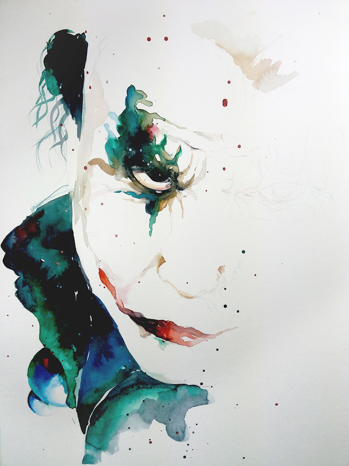 1200x1600 Joker - Joker Watercolor Painting