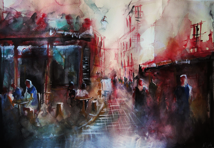 900x621 Cafe - Jolly Painting