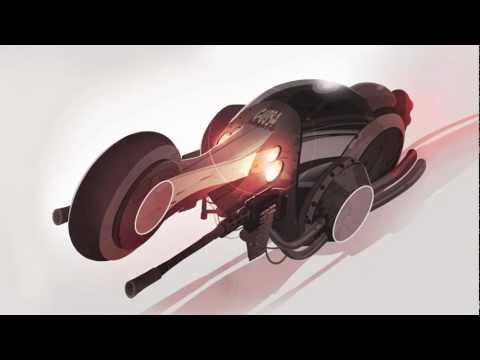 480x360 Jolly Roger Painting A Futuristic Motorcycle In 10 Steps - Jolly Roger Painting