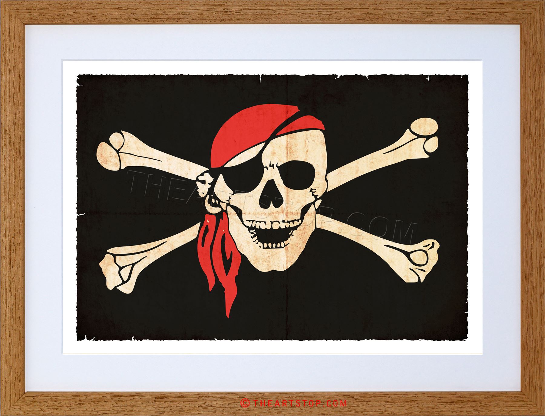 1800x1376 Painting Jolly Roger Flag Crossbones Skull Pirate Ship Framed - Jolly Roger Painting