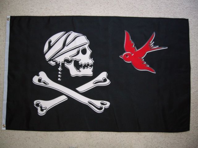 640x480 3x5 Jolly Roger Pirate Jack Sparrow Flag 3'X5' House Banner Nylon - Jolly Roger Painting