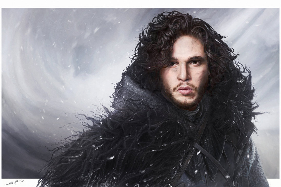 1095x730 Jon Snow - Jon Snow Painting