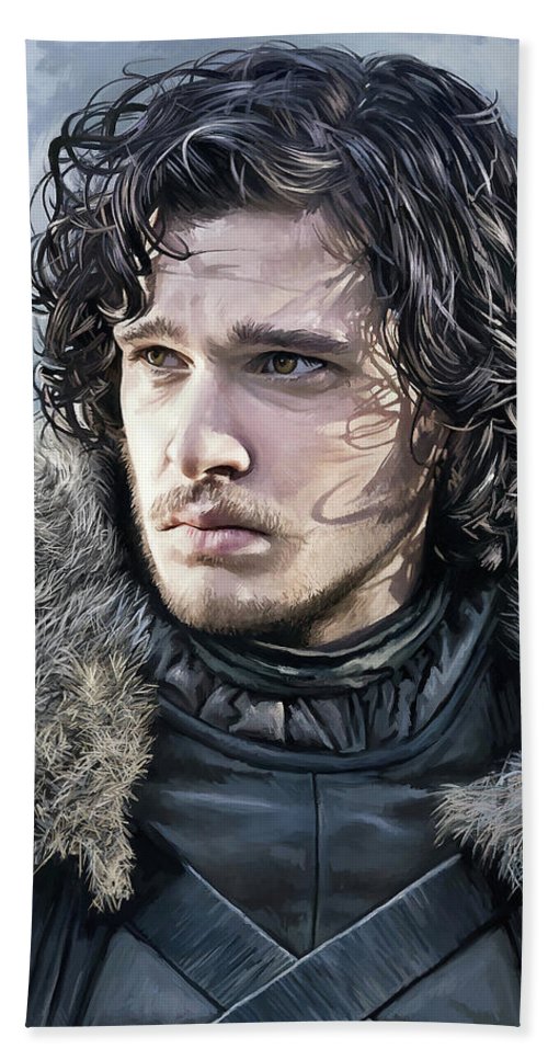500x967 Jon Snow - Jon Snow Painting