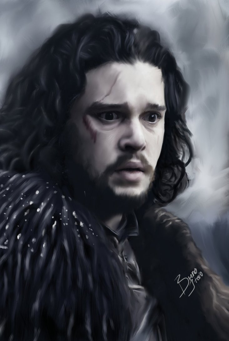 732x1090 Jon Snow Digital Paint By Brenoitalo16 - Jon Snow Painting