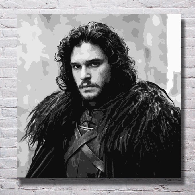 680x680 Jon Snow From Game Of Thrones Arty Icons - Jon Snow Painting