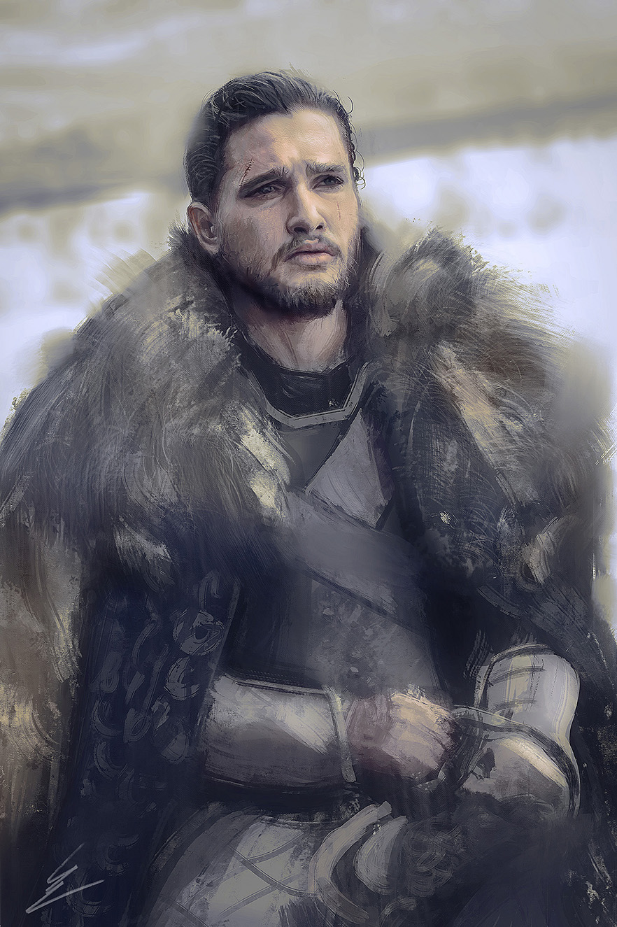 882x1325 No Spoilers] - Jon Snow Painting
