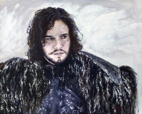 570x456 Original Acrylic Painting - Jon Snow Painting
