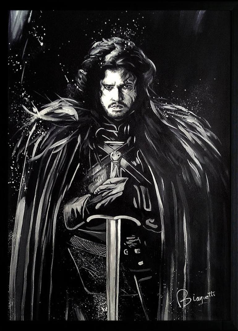 770x1071 Saatchi Art Jon Snow. Game Of Thrones. Oil Painting Painting By - Jon Snow Painting