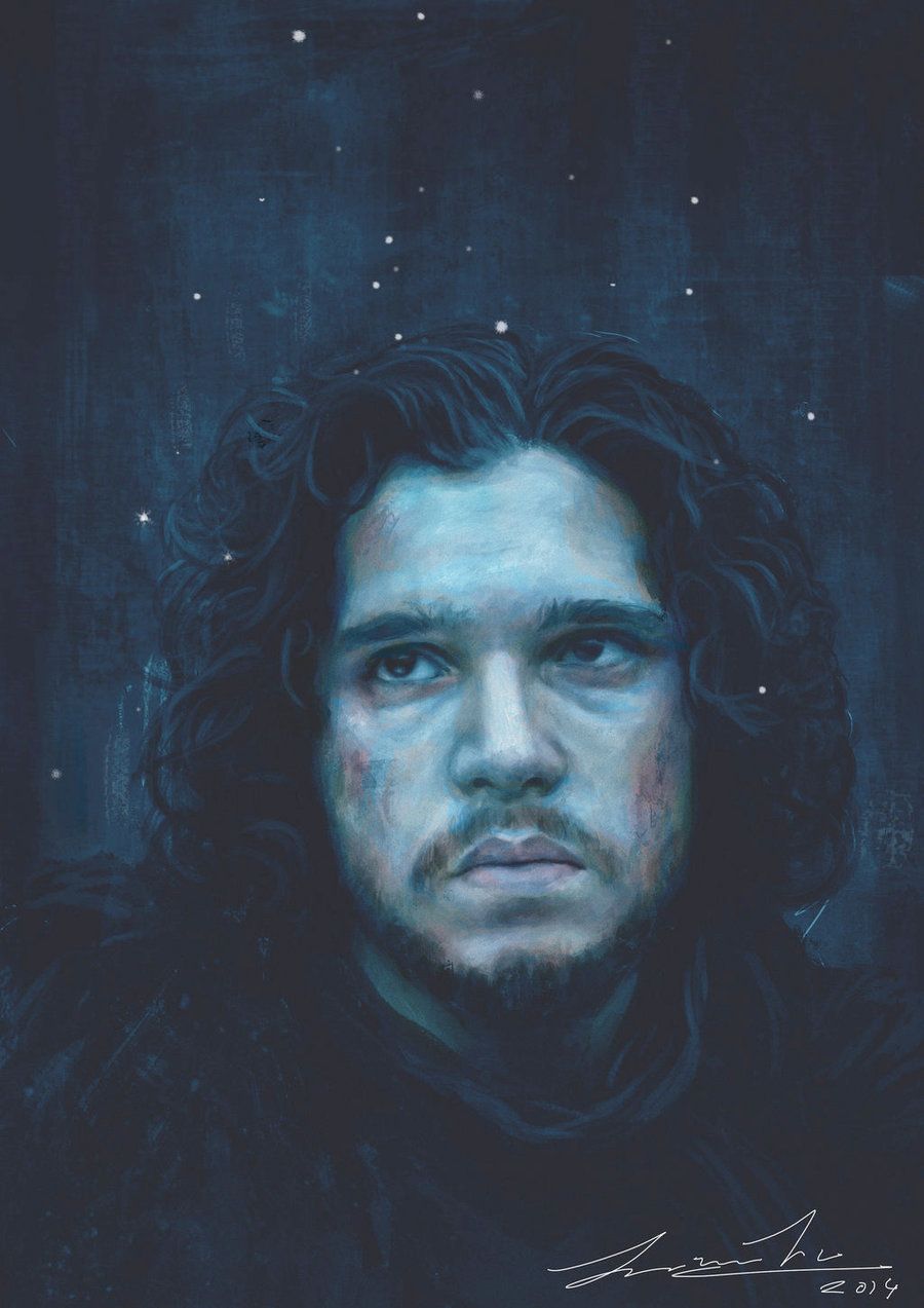 900x1273 Jon Snow (Game Of Thrones) Digital Painting By Joannatu - Jon Snow Painting