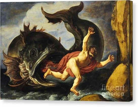 546x426 Jonah And The Whale Painting By Pg Reproductions - Jonah And The Whale Painting