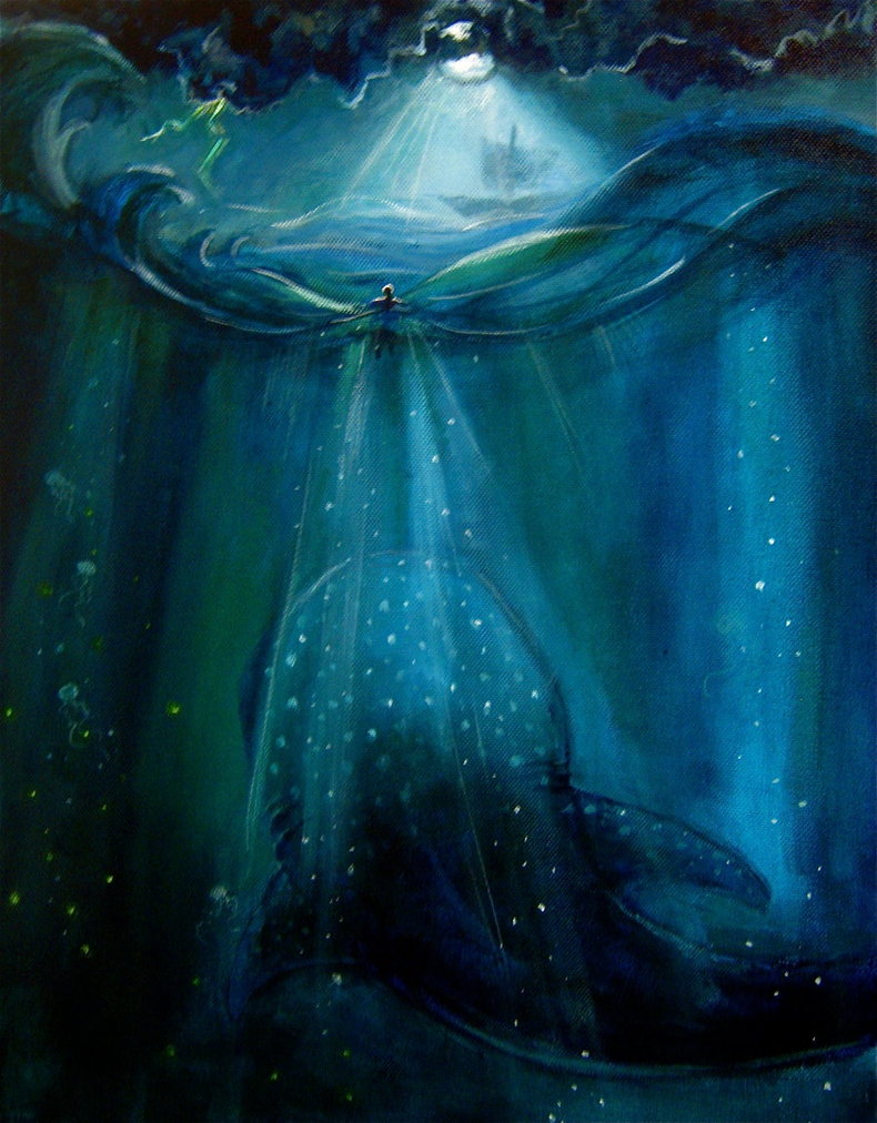 790x1012 Jonah And The Whale By Sketch Iz - Jonah And The Whale Painting