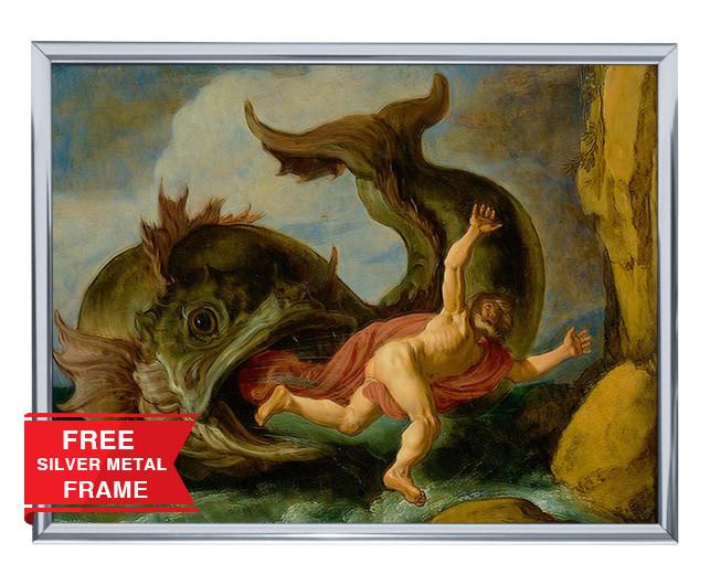 643x530 Painting Meditation Art Jonah And The Whale Meditation Art Design - Jonah And The Whale Painting
