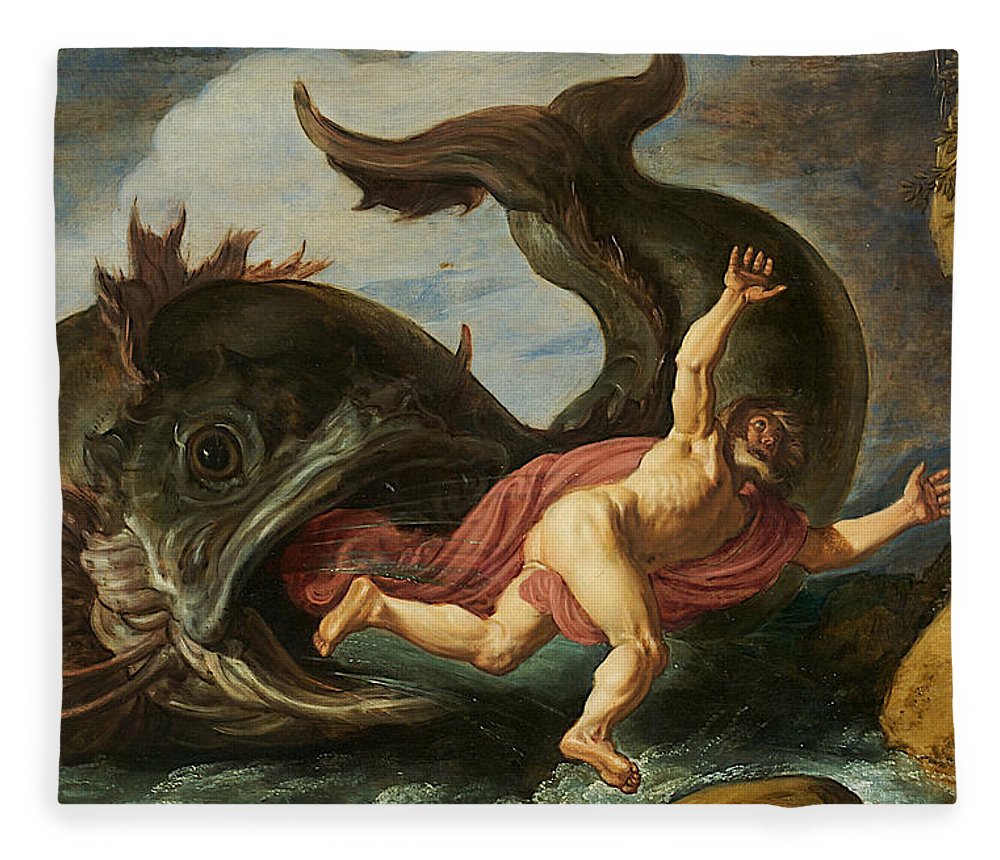 1000x860 Jonah And The Whale Fleece Blanket For Sale By Pieter Lastman - Jonah Painting