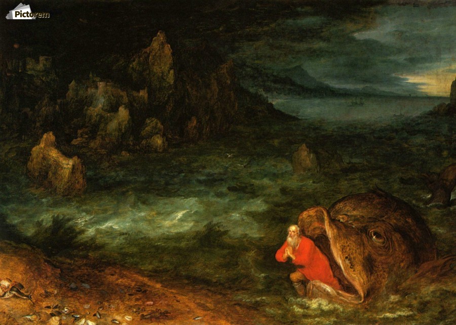 900x642 Jonah Leaving The Whale - Jonah Painting