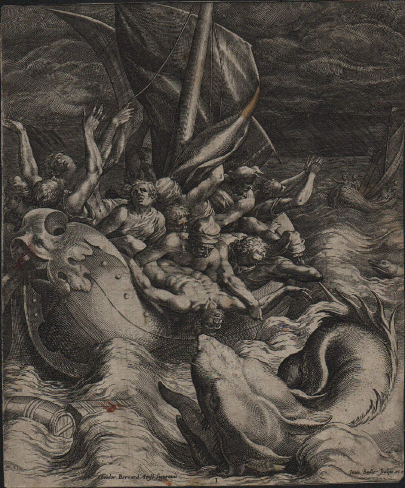 800x965 Jonah Thrown Into The Whale - Jonah Painting