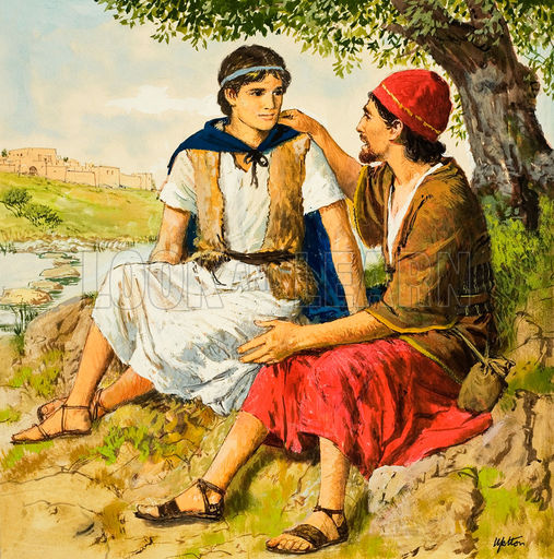 507x512 Historical Articles Illustrations Blog Archive David - Jonathan And David Painting