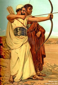 236x349 Nathan Speaking To David About The Prophecy Of The House Of David - Jonathan And David Painting