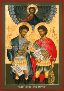 210x300 The Love Of David And Jonathan Leaning Towards Justice - Jonathan And David Painting