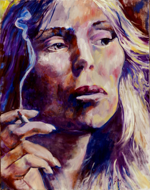 481x609 Joni Mitchell Painting 2 Pinque Pony - Joni Mitchell Painting