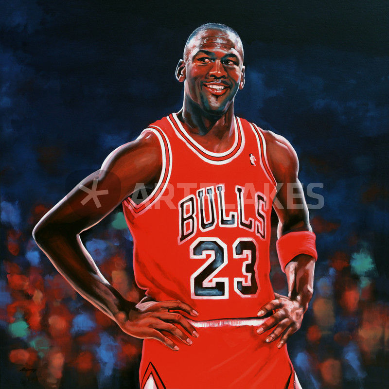 800x800 Michael Jordan Painting Painting Art Prints And Posters By Paul - Jordan Painting