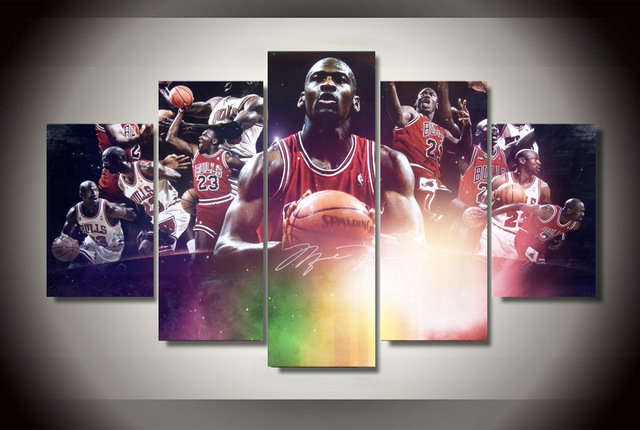640x430 Home Decor Printed Michael Jordan Painting On Canvas Room - Jordan Painting