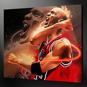 300x300 Michael Jordan Painting Style Sport Wall Art Picture Canvas Print - Jordan Painting