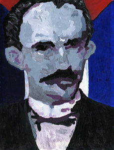 229x300 Jose Marti Painting By Oscar Penalber - Jose Marti Painting