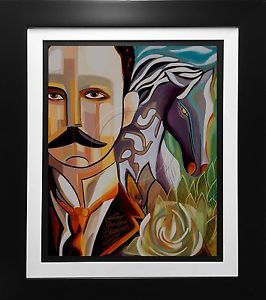 266x300 Jose Marti Signed Canvas Print Cuban Artist Collectible Arte - Jose Marti Painting