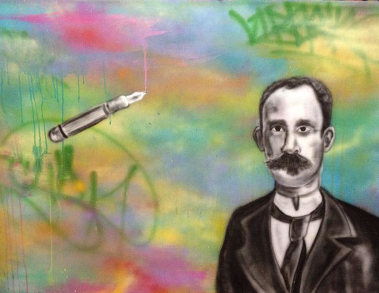 759x586 Jose Marti Y Cuba Upful Creations - Jose Marti Painting