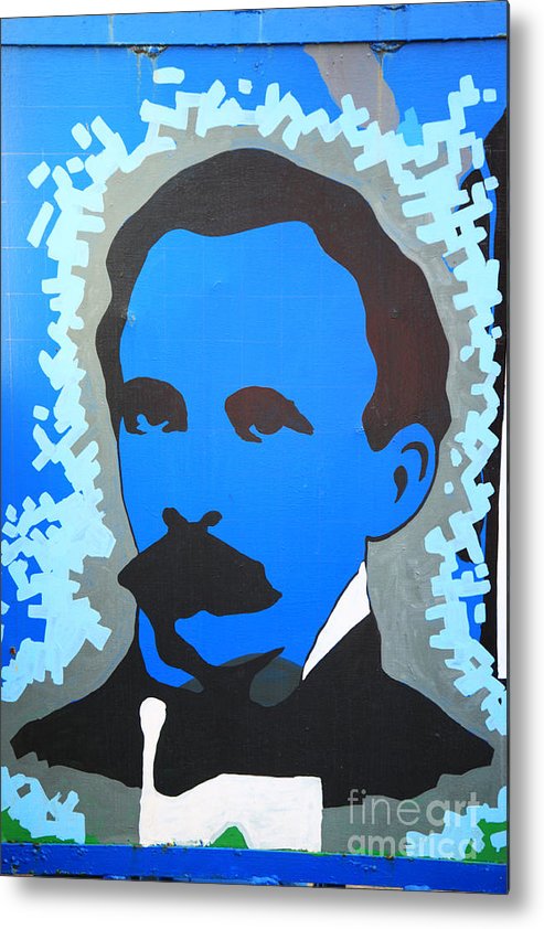 493x842 Painted Picture Of Jose Marti Metal Print By Deborah Benbrook - Jose Marti Painting