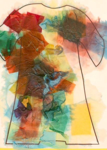 427x600 Joseph's Coat Of Many Colors Preschool Bible Craft School Time - Joseph And The Coat Of Many Colors Painting