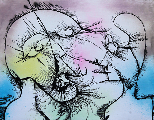 498x390 Lorrie's Pop Life Art Blog Alien Flowers Artwork By Joseph Arthur - Joseph Arthur Painting