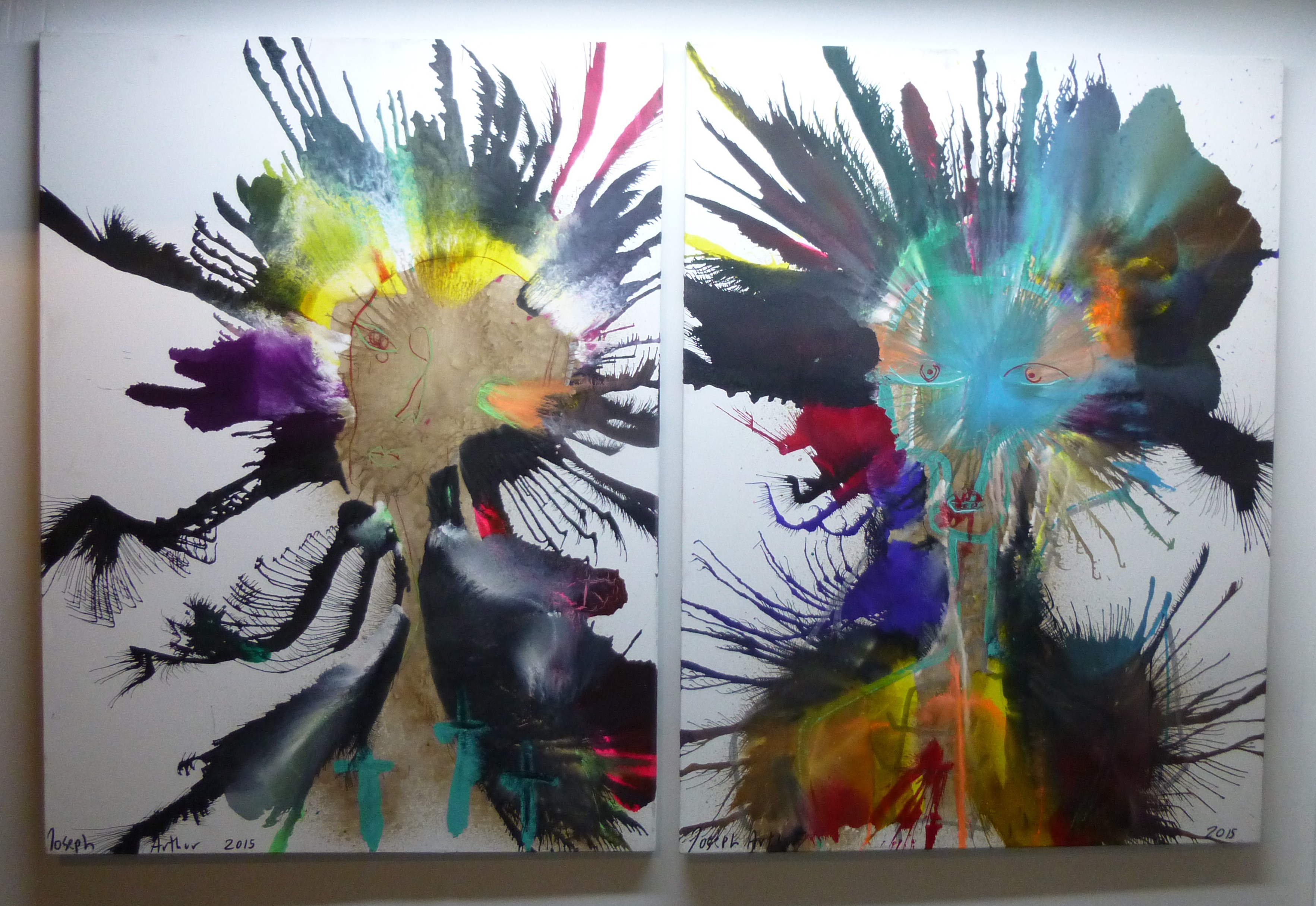 3531x2430 Dark Side Of The Moon The Worley Gig - Joseph Arthur Painting