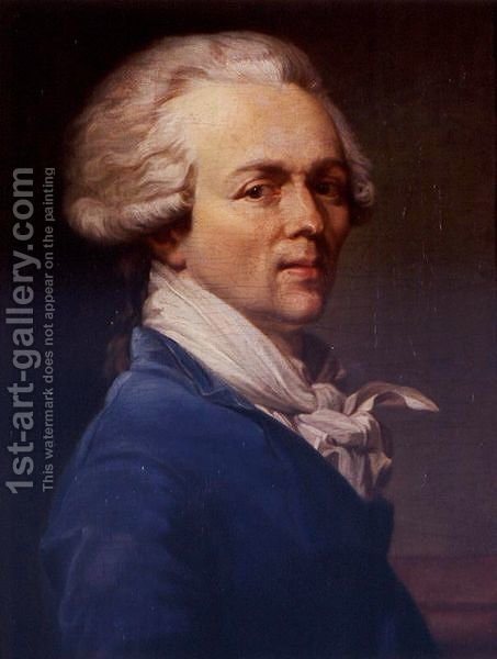 453x600 Portrait Of Maximilien Francois Marie Isidore De Robespierre (1758 - Joseph Ducreux Painting