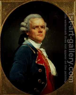 322x400 Self Portrait As A Naval Officer Joseph Ducreux Reproduction 1st - Joseph Ducreux Painting