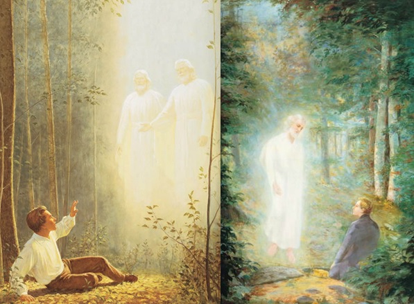 597x439 The 1842 Account Of The First Vision Joseph Smith's Prophetic - Joseph Smith First Vision Painting