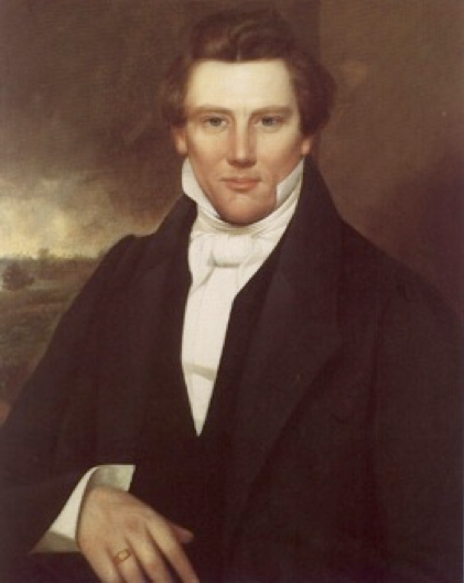421x529 The Rlds Painting Amp Joseph Smith Iii's Photograph - Joseph Smith Painting