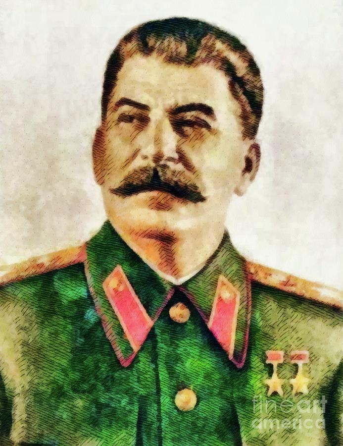 693x900 Leaders Of Wwii - Joseph Stalin Painting