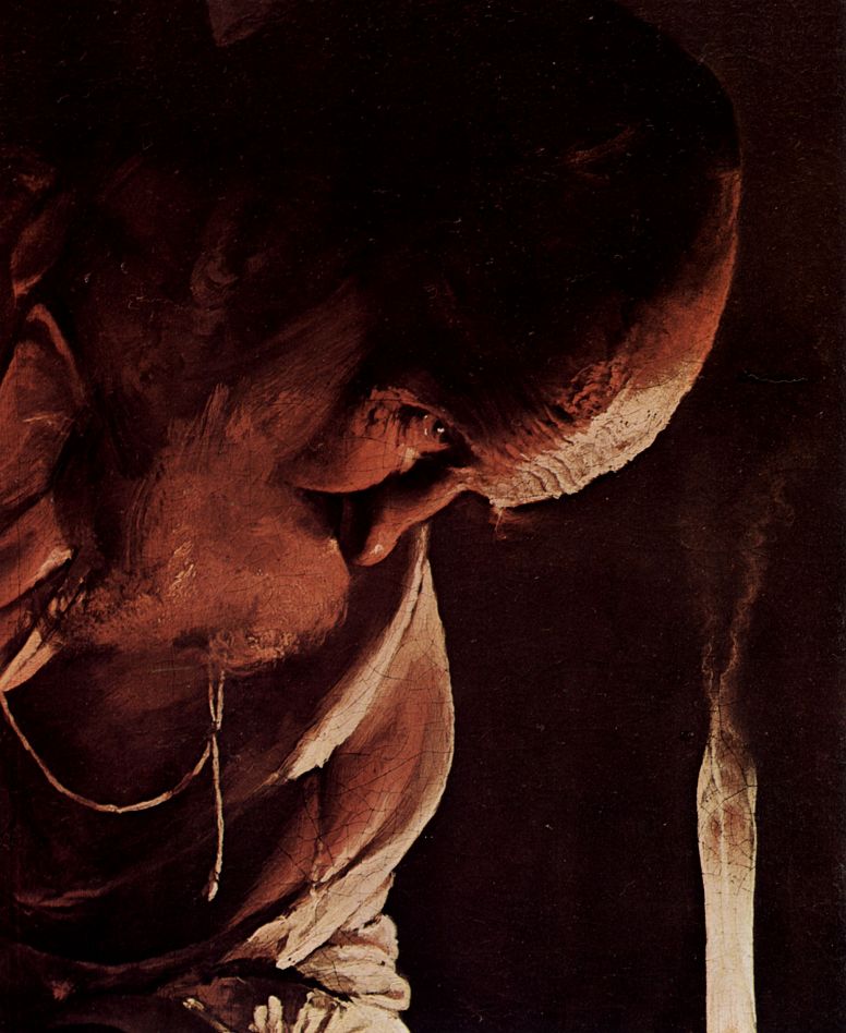 776x948 Sv. Joseph The Carpenter, Detail Head Of Joseph, By Georges De La - Joseph The Carpenter Painting