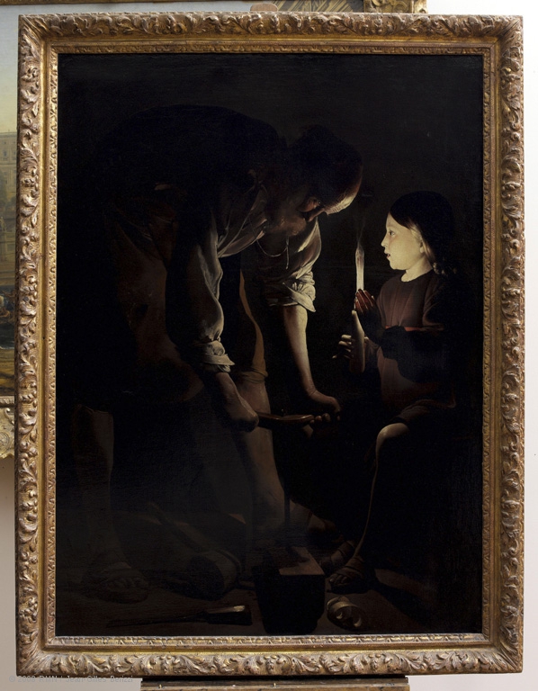 598x768 Saint Joseph The Carpenter Louvre Museum Paris - Joseph The Carpenter Painting