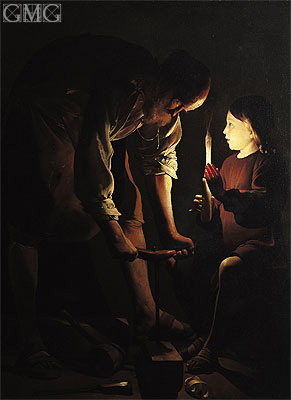 291x400 St. Joseph, The Carpenter Georges De La Tour Painting - Joseph The Carpenter Painting