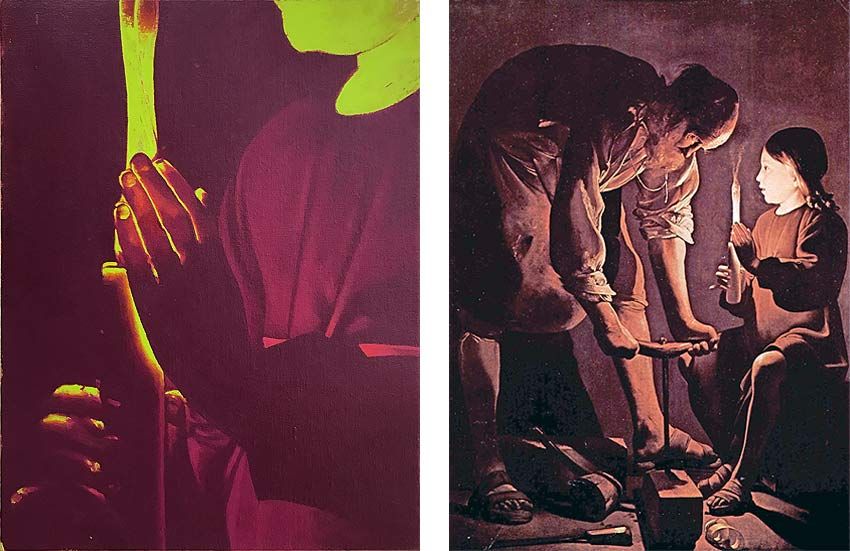 850x551 Tim Wilson Painting Based On Joseph The Carpenter (1645) By - Joseph The Carpenter Painting