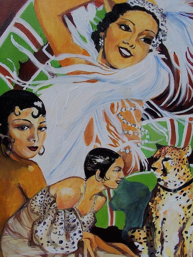 675x900 Josephine Baker Painting By Linda Phelps Young - Josephine Baker Painting