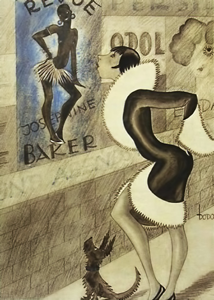 439x614 Josephine Baker Poster - Josephine Baker Painting