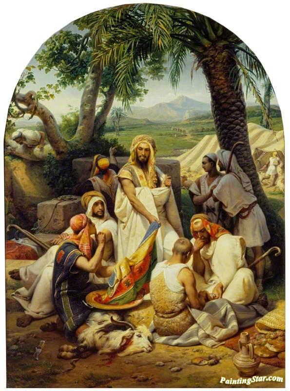 595x800 Joseph's Coat Artwork By Horace Vernet Oil Painting Amp Art Prints - Josephs Coat Painting