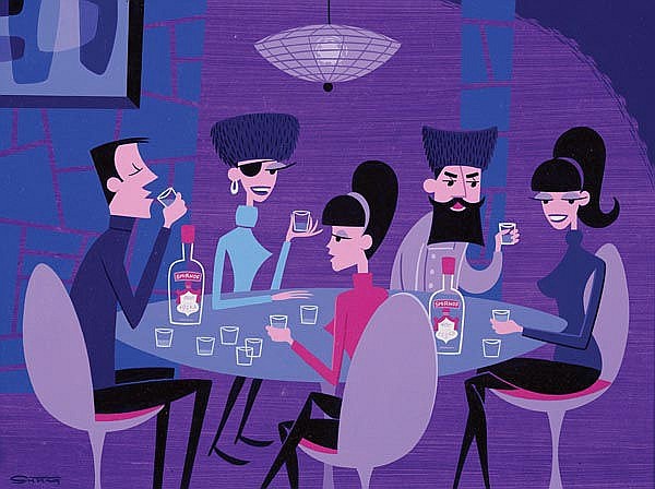 600x448 Josh Agle Paintings Amp Artwork For Sale Josh Agle Art Value Price - Josh Agle Original Painting