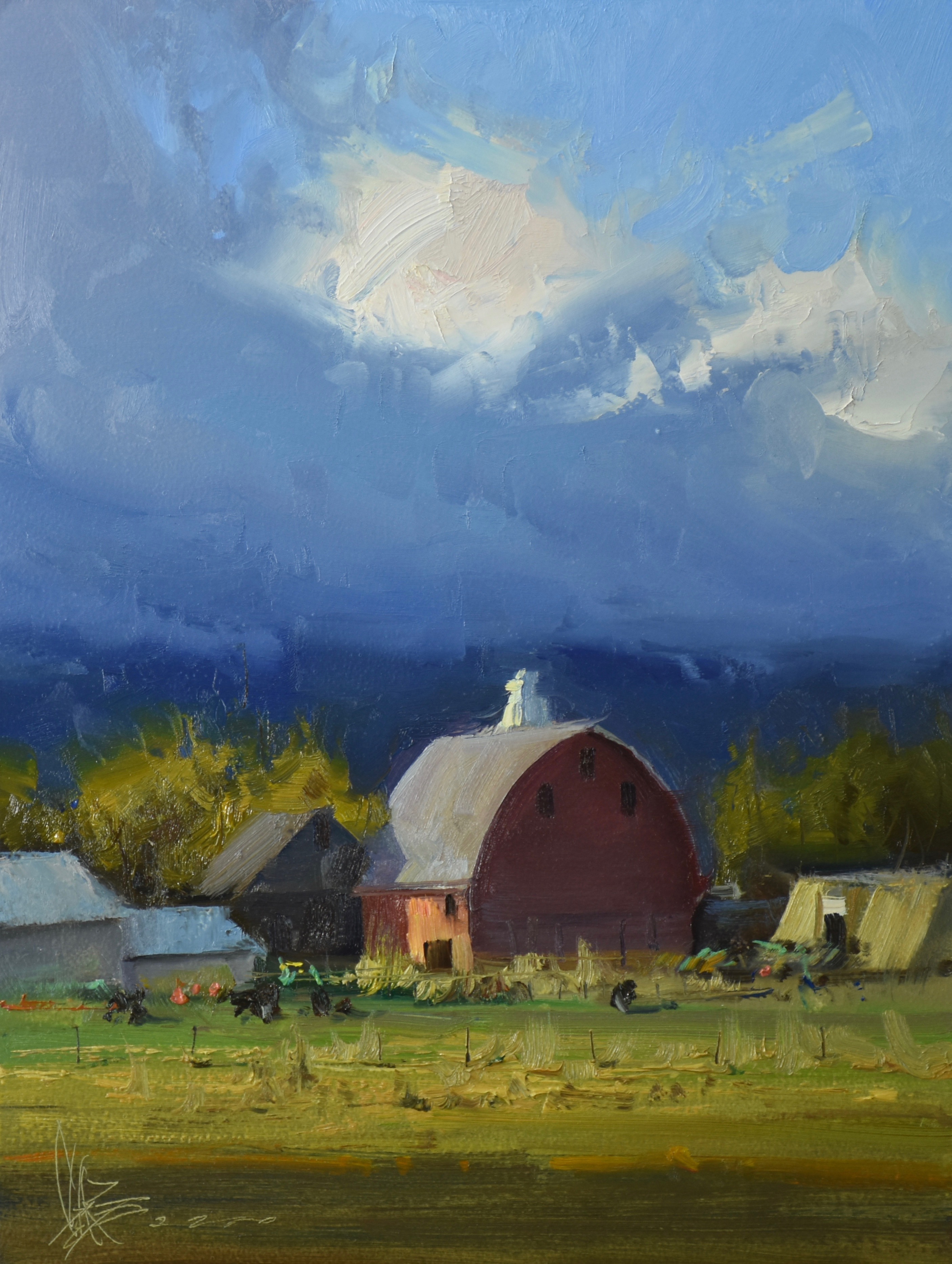 2813x3732 Josh Clare Paints The Rural Landscape - Josh Painting