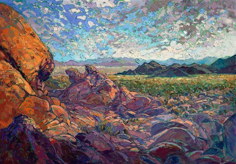 799x554 Joshua Tree Painting Of California Desert Landscape, By Erin - Joshua Tree Painting