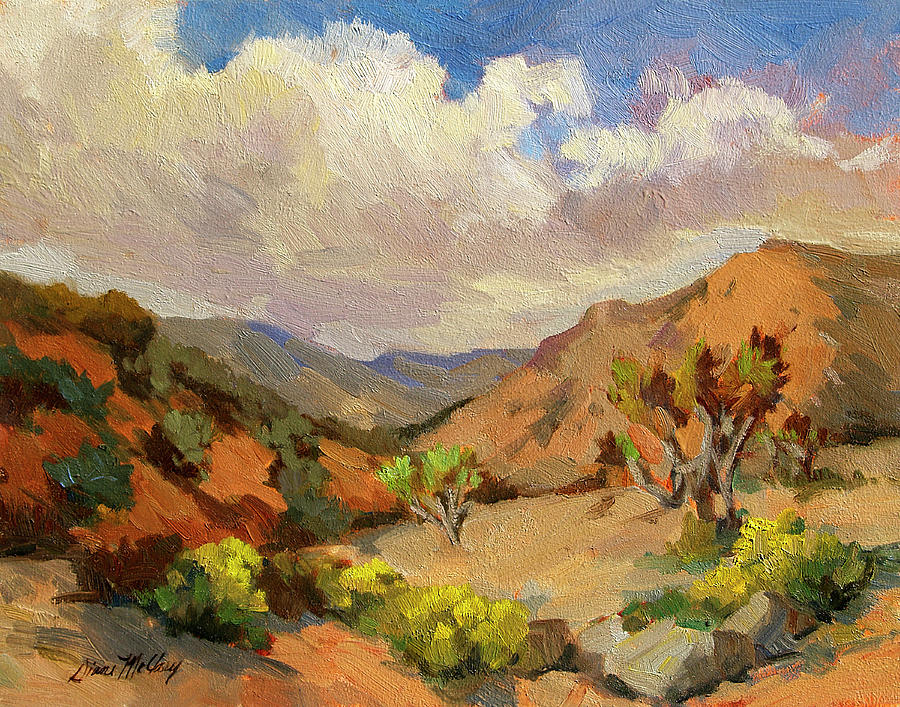 900x707 Spring At Joshua Tree Painting By Diane Mcclary - Joshua Tree Painting